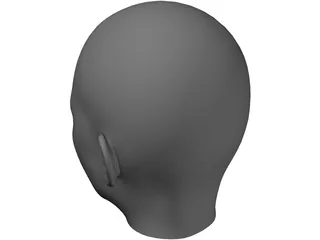 Woman Head 3D Model preview