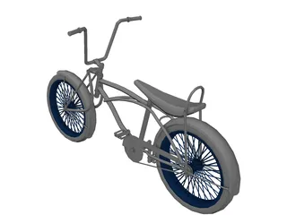 Lowrider Bicycle 3D Model preview