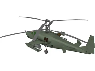 Kamov Ka-50 3D Model preview