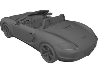 Porsche Boxster (2004) 3D Model preview