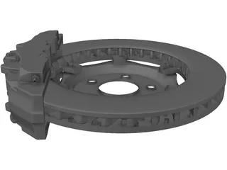 Brembo Brake 3D Model preview