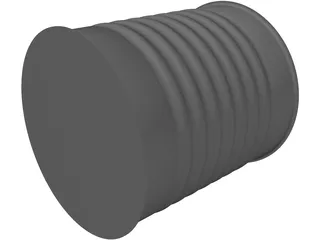Food Can 3D Model preview