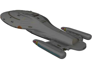 Star Trek Voyager 3D Model preview