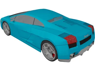 Lamborghini Gallardo (2008) 3D Model preview