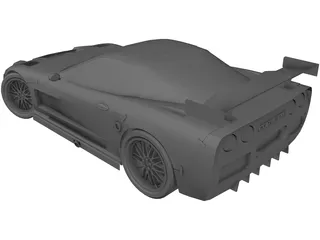 Chevrolet Corvette C6-R 3D Model preview