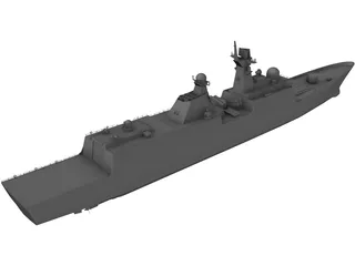 JIANGKAI Type 054A Frigate 3D Model preview
