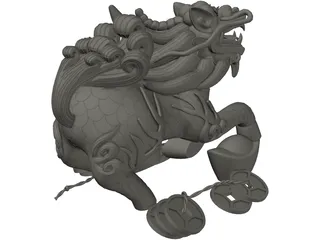 China Dragon 3D Model preview