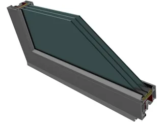 Window Frame 3D Model preview