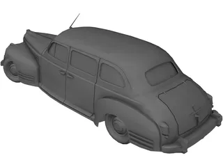 ZIL ZIS 110 (1945) 3D Model preview