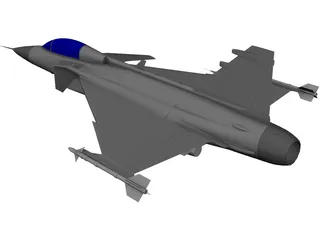 Saab JAS-39 Gripen 3D Model preview