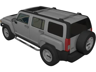 Hummer H3 3D Model preview