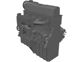Ford 2.3 Engine 3D Model preview