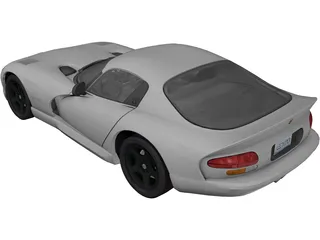 Dodge Viper GTS (1998) 3D Model preview