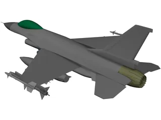 F-16 Falcon 3D Model preview