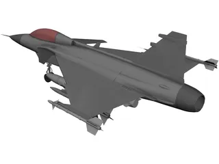 Saab Jas-39 Gripen 3D Model preview