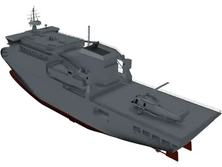 HMNZS Canterbury 3D Model preview