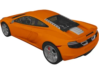 McLaren MP4-12C 3D Model preview