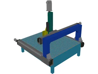 Milling Machine 3D Model preview