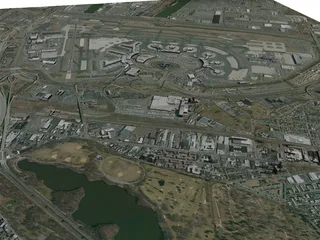 Newark International Airport 3D Model preview