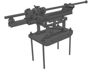 Rock Drilling Machine 3D Model preview