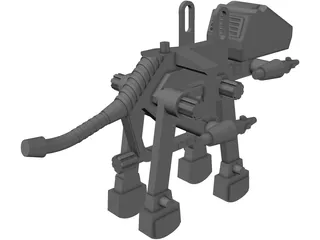 Mechanical Dinosaur Toy 3D Model preview