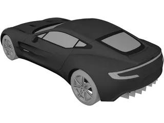 Aston Martin One-77 3D Model preview