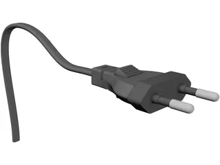 Plug Two-Pin 3D Model preview