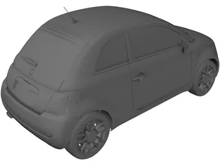 Fiat 500 3D Model preview