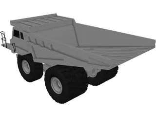 Mine Truck 3D Model preview