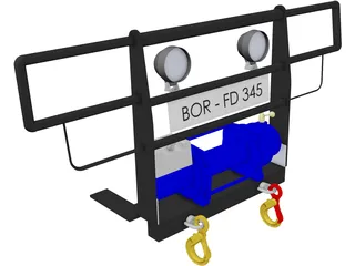 Winch Plate 3D Model preview