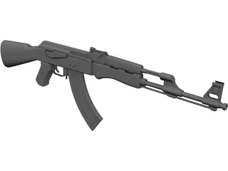 AK-47 3D Model preview