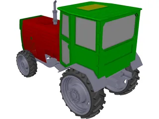 Tractor 3D Model preview