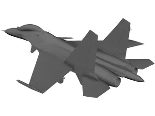 Sukhoi Su-30 3D Model preview