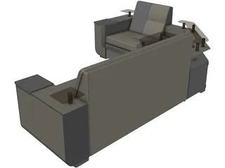 Sofa Liverpool 3D Model preview
