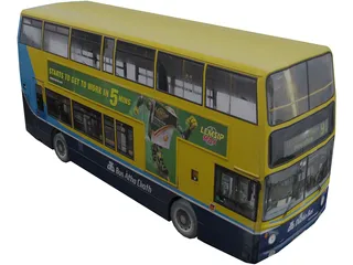 Dublin Bus 3D Model preview