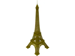 Eiffel Tower 3D Model preview