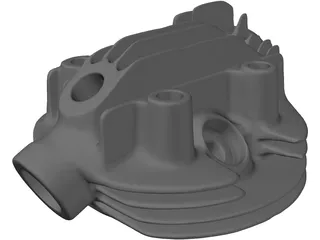 Head Brough Superior 680 Engine 3D Model preview