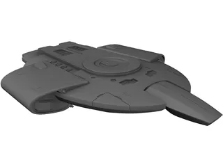 Star Trek USS Defiant 3D Model preview
