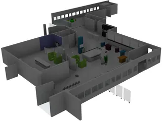 Office 3D Model preview