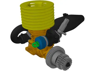 RC Engine 3D Model preview