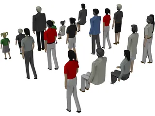 People Collection 3D Model preview