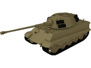 King Tiger 3D Model preview