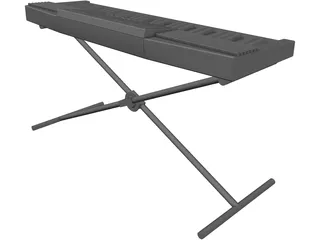 Keyboard Electric 3D Model preview