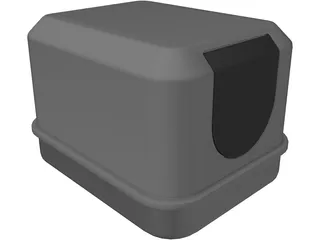 Cat Toilet 3D Model preview