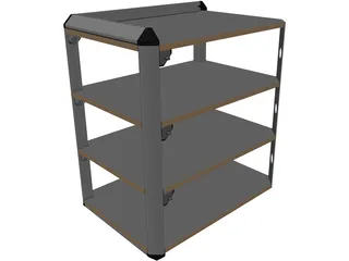 Stereo Rack 3D Model preview
