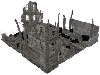 City Ruins 3D Model preview