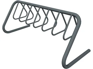 Bike Rack 3D Model preview