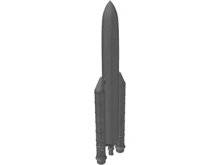 Ariane 5 3D Model preview