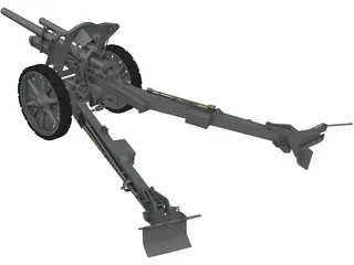 Light Field Howitzer 3D Model preview