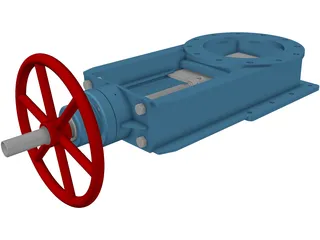 Gate Valve 3D Model preview